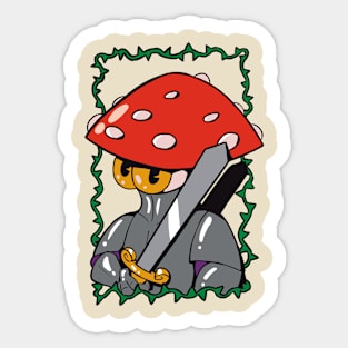 ogrish - fungal warrior Sticker